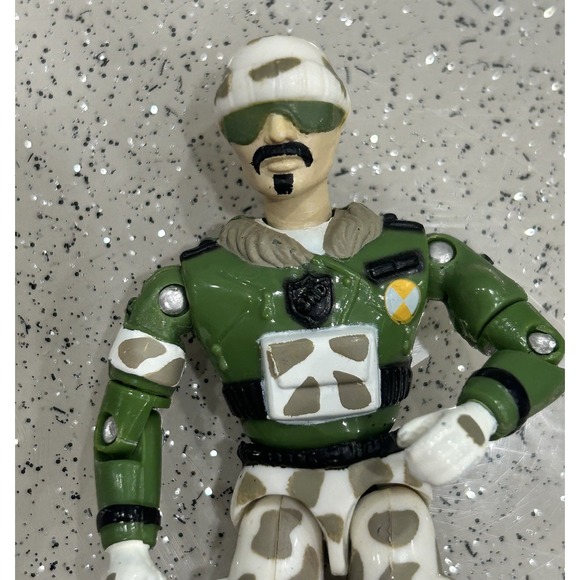 VTG Lanard Cybor Trooper Action Figure Hasbro 1990  Face 3.75" Tall - Picture 3 of 4
